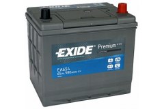 EXIDE EA654 PREMIUM_аккумуляторная батарея 19.5 для MAZDA 3 седан (BL) 1.6 MZR 2009-2014, код двигателя Z6, V см3 1598, кВт 77, л.с. 105, бензин, EXIDE EA654